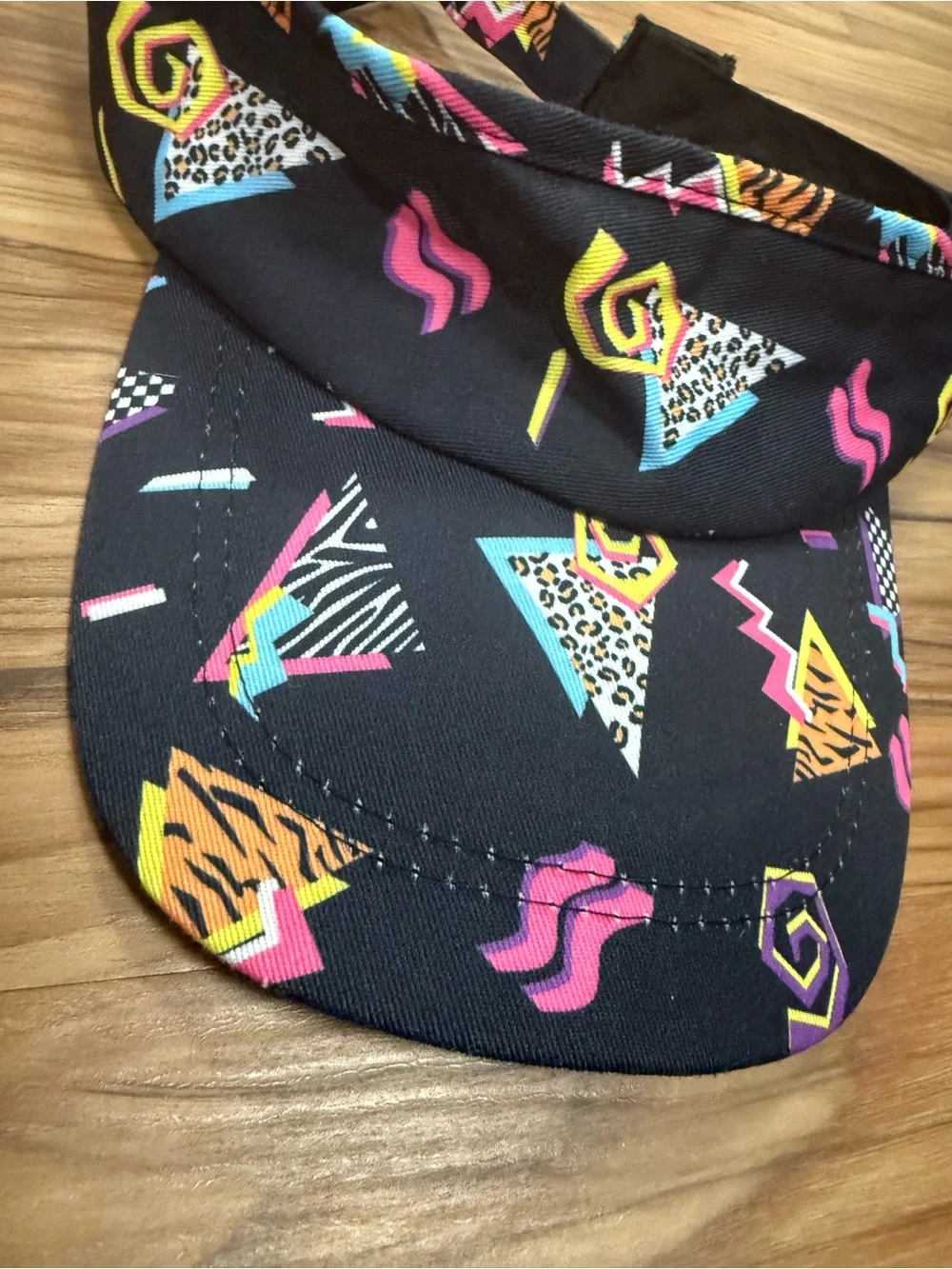 1980’s retro Neon Geometric Visor cap-costume accessory (EUC)